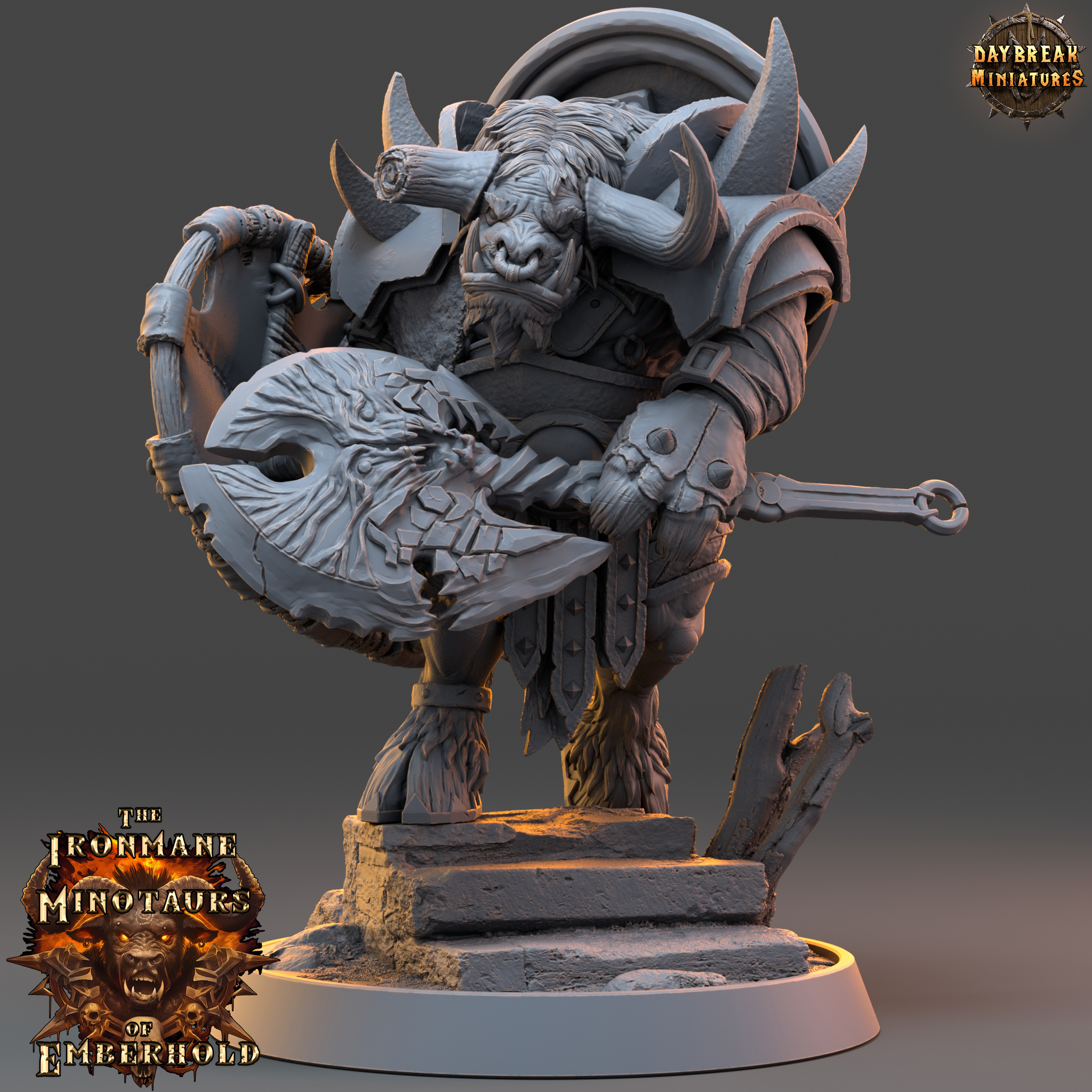 Tharn Bloodshadow- The Ironmane Minotaurs of Emberhold